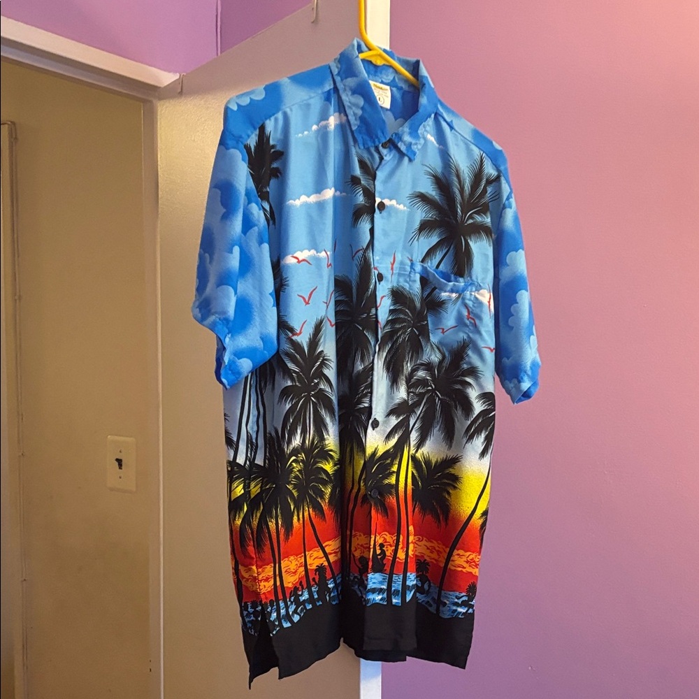 Tropical Blue Hawaiian Shirt